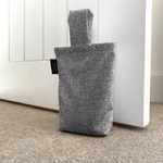 Load image into Gallery viewer, McAlister Textiles Albany Charcoal Doorstop Doorstops
