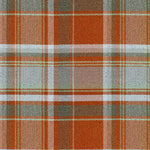 Load image into Gallery viewer, McAlister Textiles Heritage Burnt Orange + Grey Tartan Throws & Runners Throws and Runners