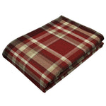 Load image into Gallery viewer, McAlister Textiles Heritage Red + White Tartan Throws & Runners Throws and Runners