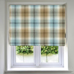 Load image into Gallery viewer, McAlister Textiles Angus Duck Egg Blue Tartan Roman Blind mws_apo_generated