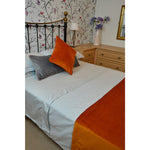 Load image into Gallery viewer, McAlister Textiles Matt Burnt Orange Piped Velvet Cushion Cushions and Covers