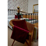 Load image into Gallery viewer, McAlister Textiles Matt Wine Red Contrast Piped Velvet Cushion Cushions and Covers