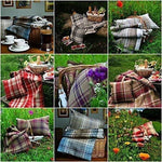 Load image into Gallery viewer, McAlister Textiles Heritage Tartan Mustard Yellow + Grey Curtain Fabric Fabrics