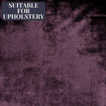 Load image into Gallery viewer, McAlister Textiles Crushed Velvet Aubergine Purple Fabric Fabrics