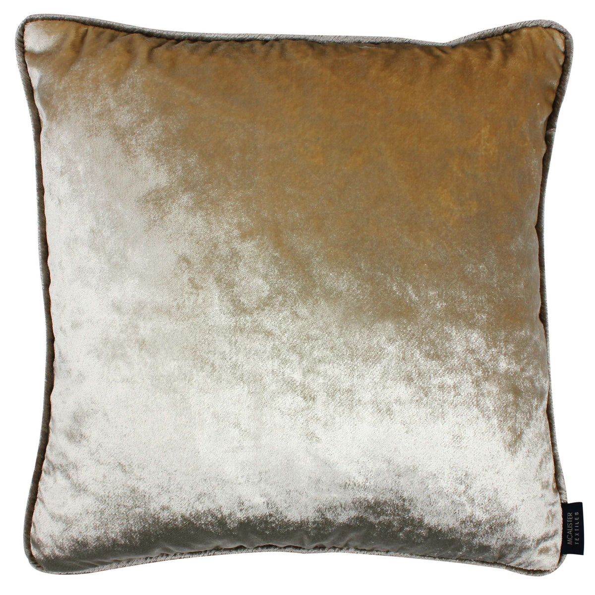 Champagne Gold Crushed Velvet Cushions McAlister Textiles McAlister