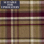 Load image into Gallery viewer, McAlister Textiles Heritage Tartan Purple + Green Curtain Fabric Fabrics