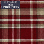 Load image into Gallery viewer, McAlister Textiles Heritage Tartan Red + White Curtain Fabric Fabrics