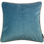 Load image into Gallery viewer, McAlister Textiles Matt Duck Egg Blue Contrast Piped Velvet Cushion Cushions and Covers