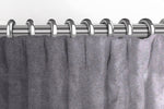 Load image into Gallery viewer, McAlister Textiles Matt Soft Silver Velvet Curtains Tailored Curtains