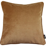 Load image into Gallery viewer, McAlister Textiles Matt Caramel Gold Piped Velvet Cushion Cushions and Covers