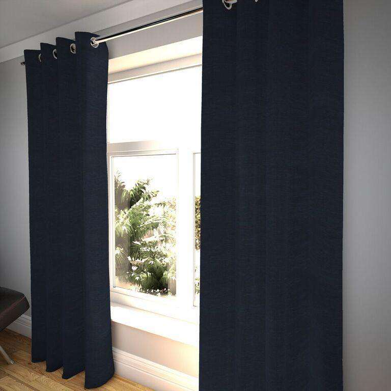 Plain Navy Blue Curtains UK McAlister Textiles McAlister Textiles