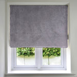Load image into Gallery viewer, McAlister Textiles Matt Soft Silver Velvet Roman Blind Roman Blinds