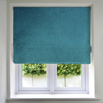 Load image into Gallery viewer, McAlister Textiles Matt Blue Teal Velvet Roman Blind mws_apo_generated