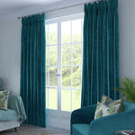 Load image into Gallery viewer, McAlister Textiles Matt Blue Teal Velvet Curtains mw_product_option_cloned 
