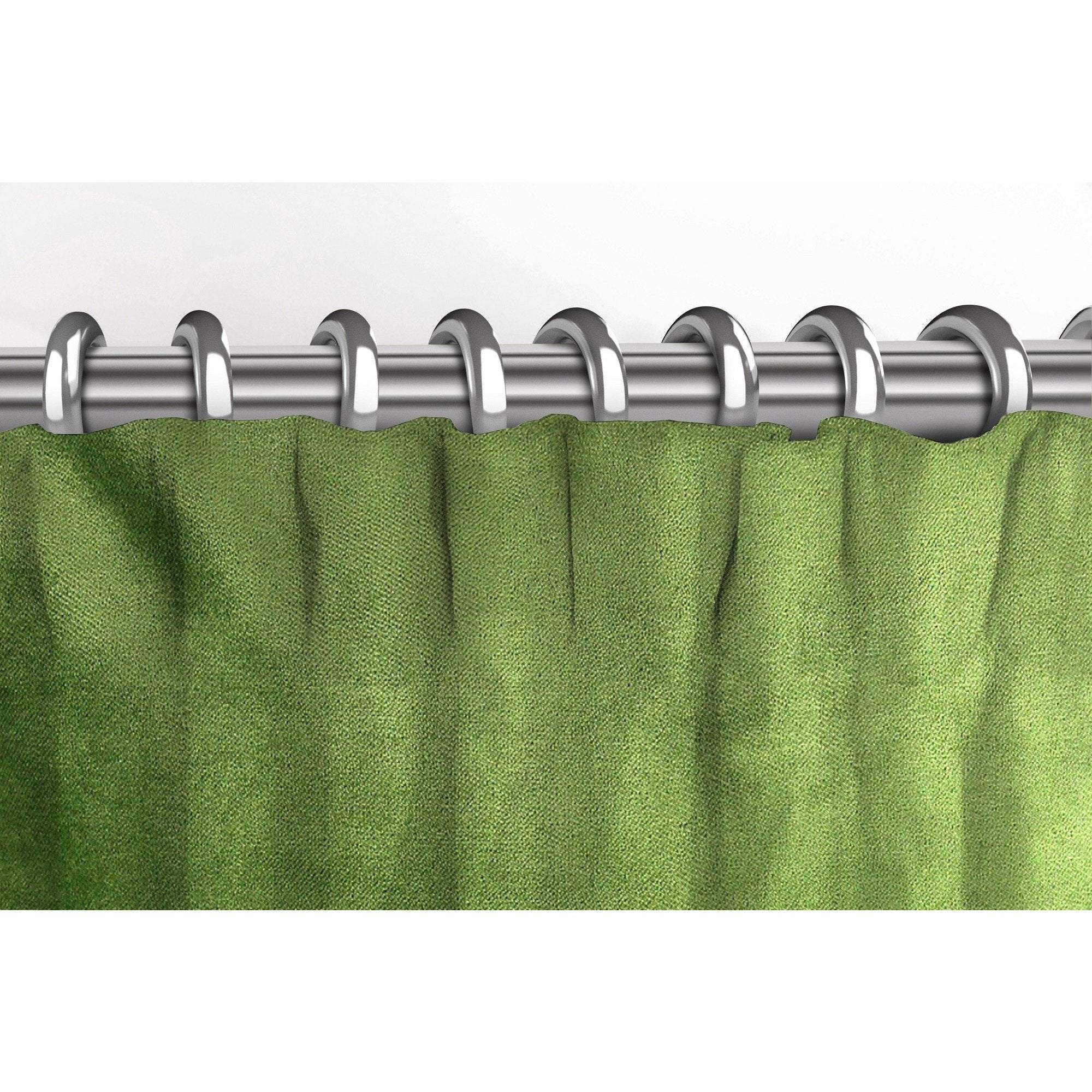 McAlister Textiles Matt Fern Green Velvet Curtains Tailored Curtains 