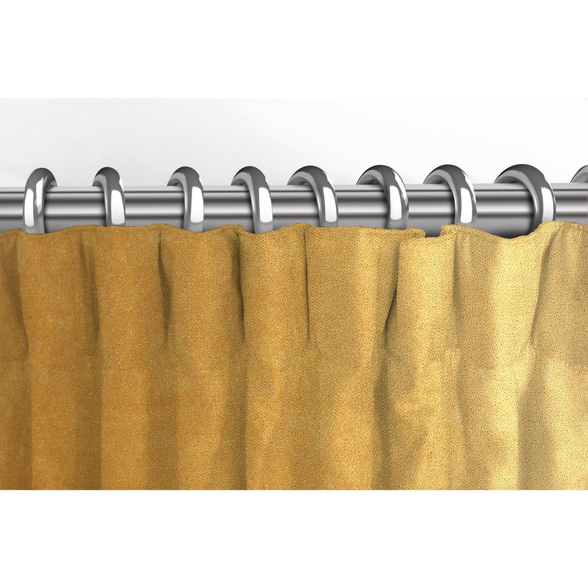 McAlister Textiles Matt Ochre Yellow Velvet Curtains Tailored Curtains 