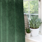 Load image into Gallery viewer, McAlister Textiles Matt Moss Green Velvet Curtains Tailored Curtains 
