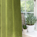 Load image into Gallery viewer, McAlister Textiles Matt Lime Green Velvet Curtains Tailored Curtains 
