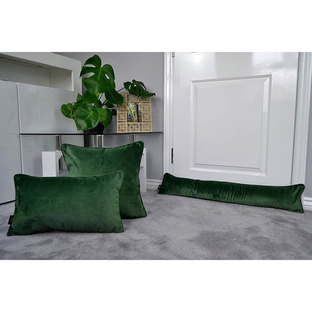 Moss Green Plush Velvet Cushions McAlister Textiles McAlister Textiles