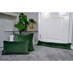 Load image into Gallery viewer, McAlister Textiles Matt Moss Green Piped Velvet Cushion Cushions and Covers 
