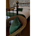 Load image into Gallery viewer, McAlister Textiles Matt Moss Green Piped Velvet Cushion Cushions and Covers 
