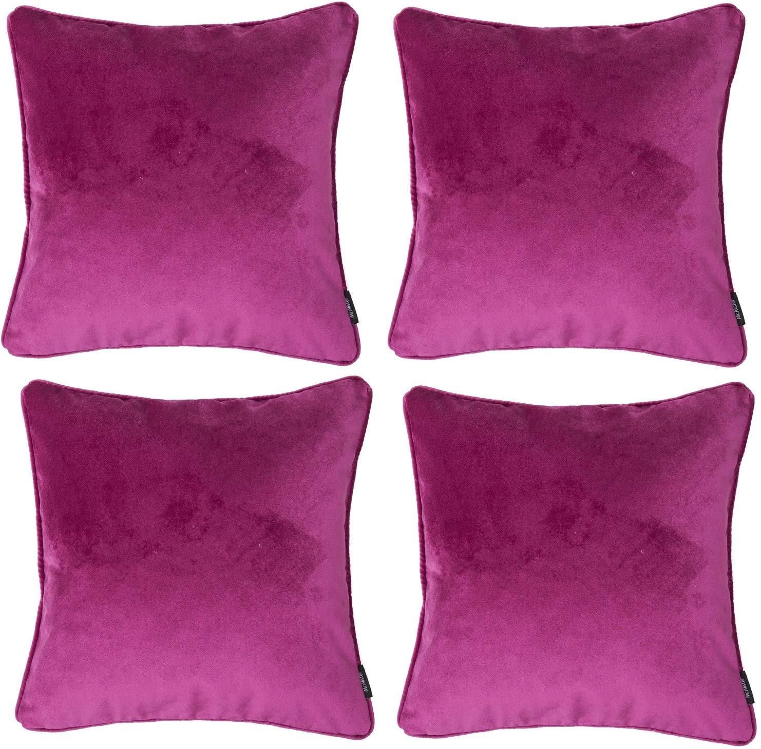 Velvet Fuchsia Pink Cushion Sets McAlister Textiles