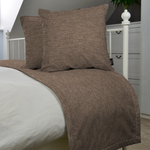 Load image into Gallery viewer, McAlister Textiles Albany Chocolate Brown Bed Runners Throws and Runners 
