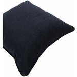 Load image into Gallery viewer, McAlister Textiles Matt Black Piped Velvet Cushion Cushions and Covers 
