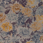 Load image into Gallery viewer, McAlister Textiles Blooma Blue, Grey and Ochre Floral Throw Blanket &amp; Runners Throws and Runners 
