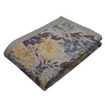 Load image into Gallery viewer, McAlister Textiles Blooma Blue, Grey and Ochre Floral Throw Blanket &amp; Runners Throws and Runners 

