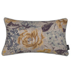 Load image into Gallery viewer, McAlister Textiles Blooma Blue, Grey and Ochre Floral Cushion Cushions and Covers 
