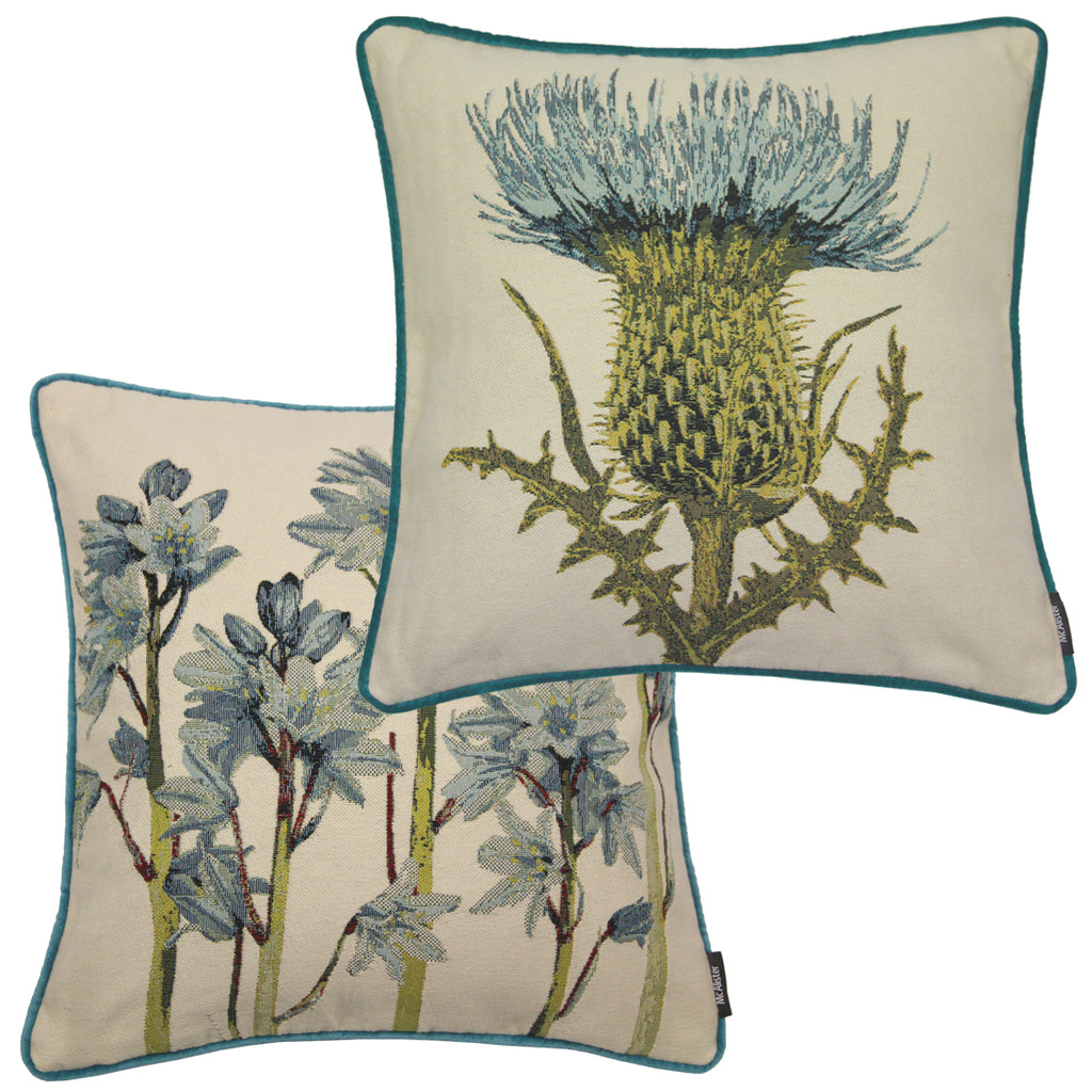 McAlister Textiles Tapestry Floral and Fern Cushion Sets Cushions and Covers 