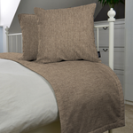 Load image into Gallery viewer, McAlister Textiles Capri Chocolate Brown Bed Runners Throws and Runners 
