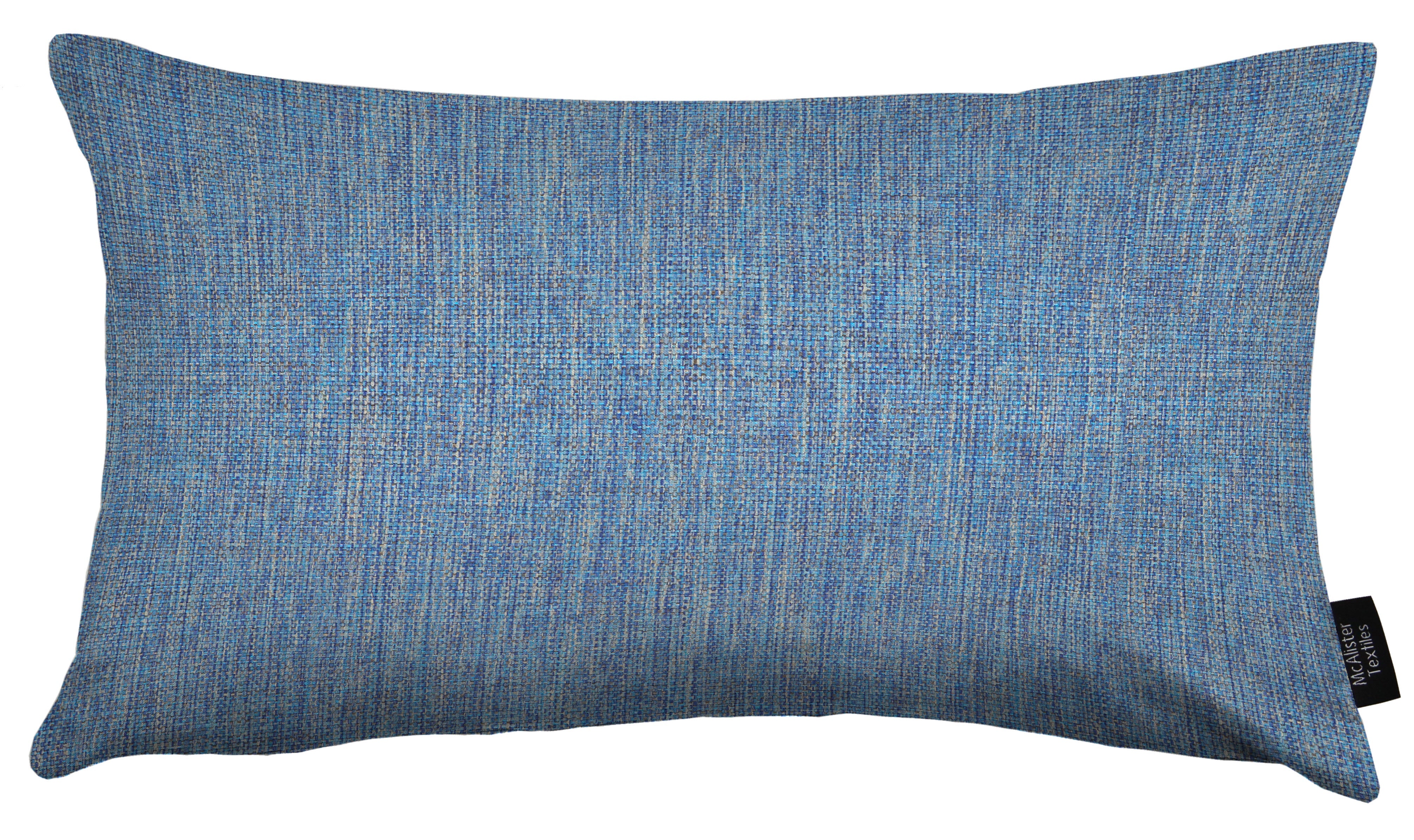 McAlister Textiles Capri Mid Blue Plain Cushion Cushions and Covers 