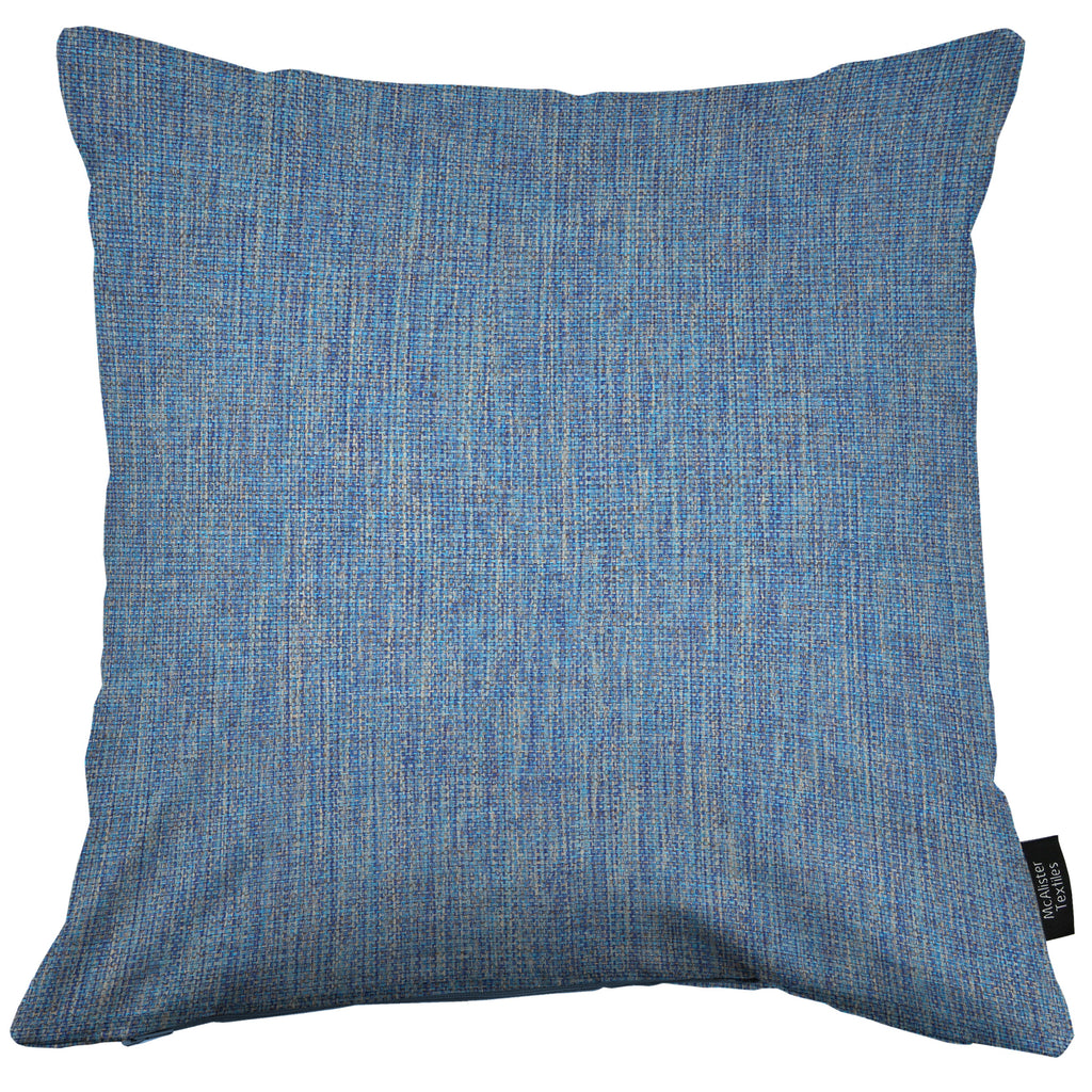 Capri Mid Blue Plain Cushion McAlister Textiles