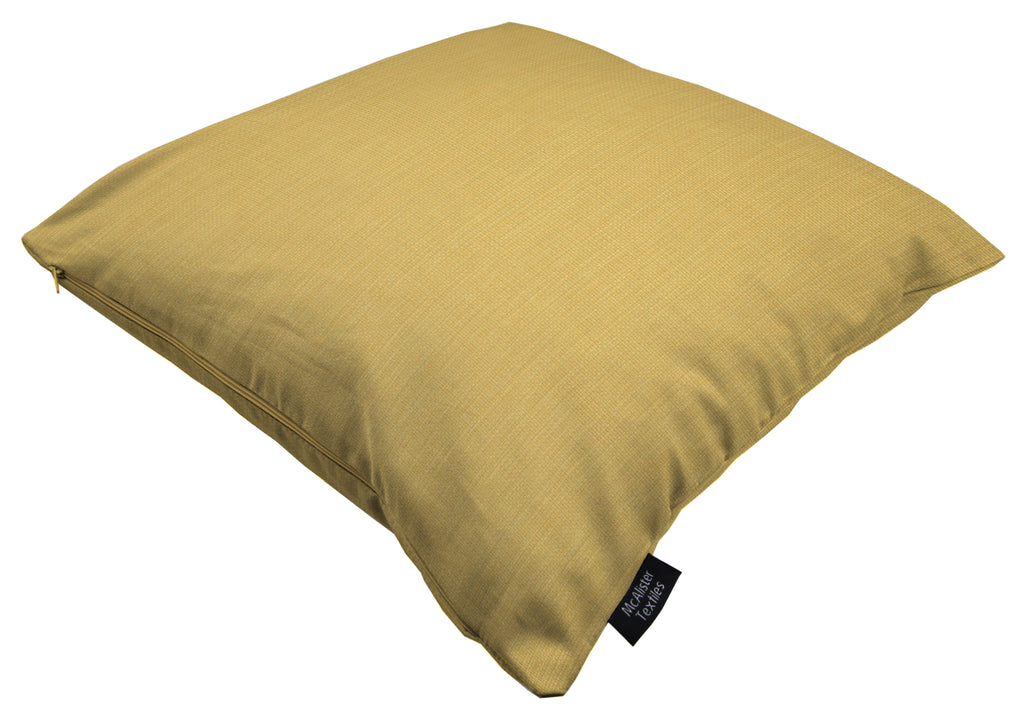 McAlister Textiles Capri Ochre Yellow Plain Cushion Cushions and Covers 