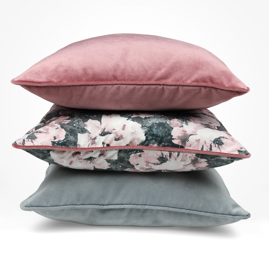 Blush Pink Plush Velvet Cushions McAlister Textiles