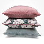 Load image into Gallery viewer, McAlister Textiles Matt Blush Pink Piped Velvet Cushion Cushions and Covers 
