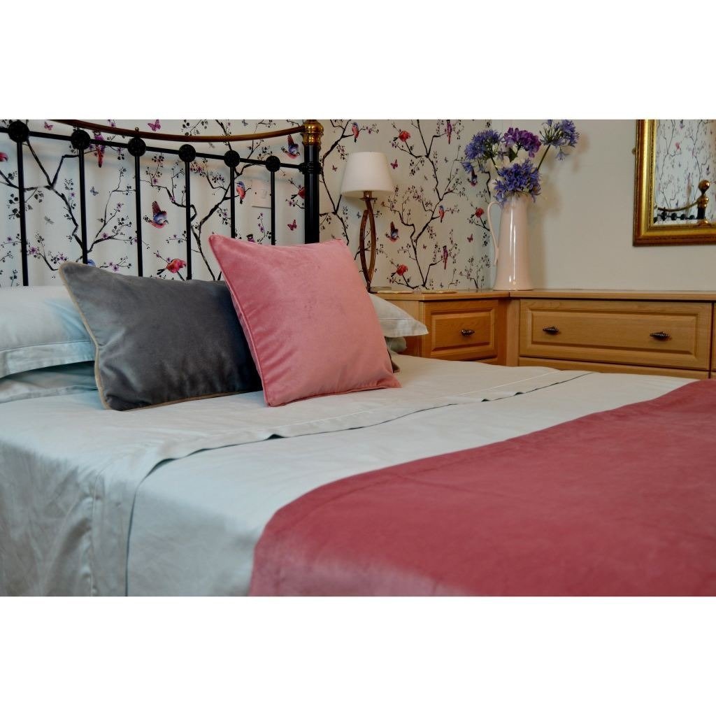 Blush pink bed cushions best sale