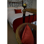 Load image into Gallery viewer, McAlister Textiles Matt Rust Red Orange Piped Velvet Cushion Cushions and Covers 
