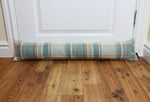 Load image into Gallery viewer, McAlister Textiles Heritage Duck Egg Blue Tartan Draught Excluder Draught Excluders 
