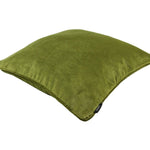 Load image into Gallery viewer, McAlister Textiles Matt Lime Green Piped Velvet Cushion Cushions and Covers 
