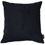 Load image into Gallery viewer, McAlister Textiles Matt Black Velvet Modern Look Plain Cushion Cushions and Covers 

