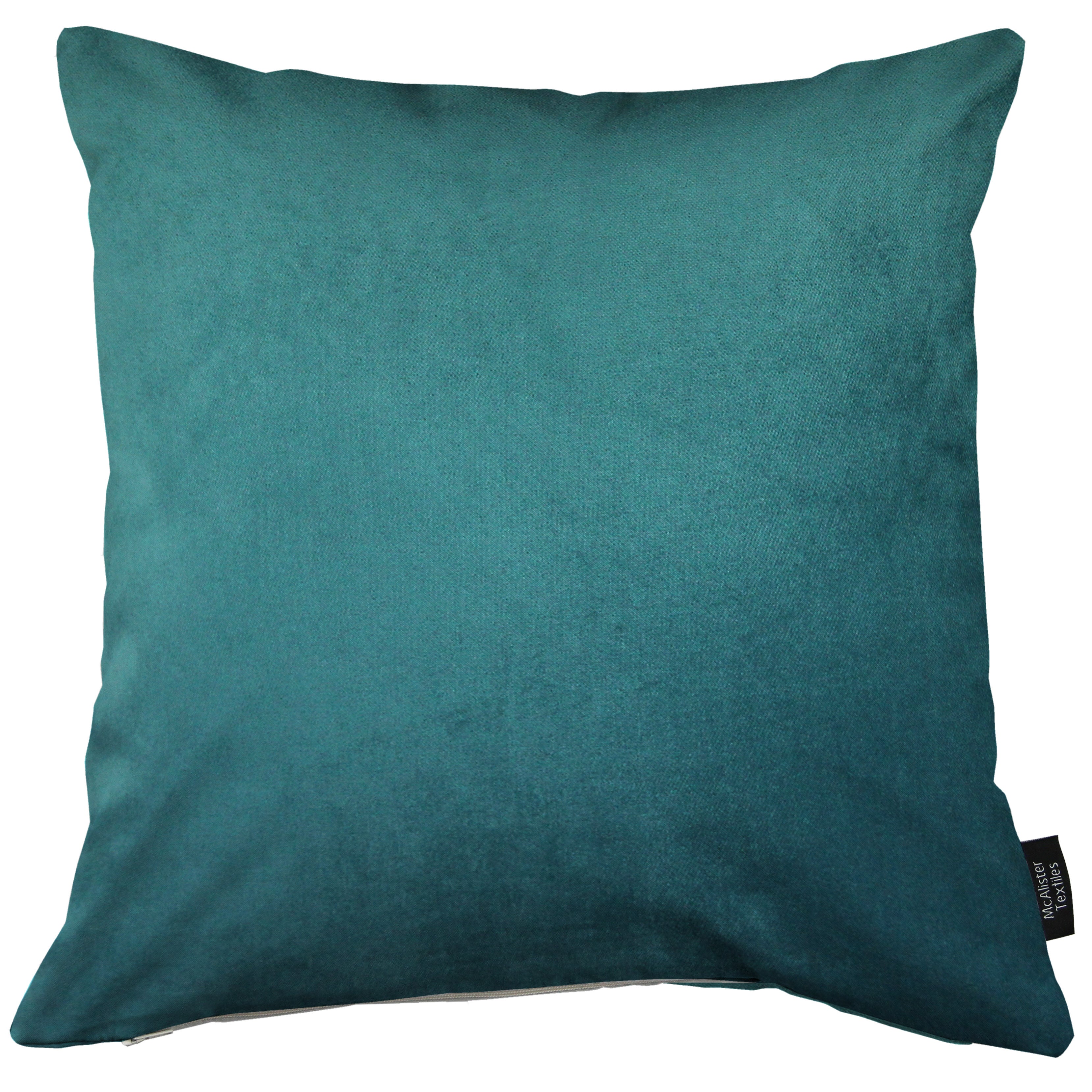 McAlister Textiles Matt Teal Velvet Modern Look Plain Cushion Cushions and Covers 