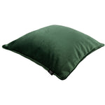 Load image into Gallery viewer, McAlister Textiles Matt Moss Green Piped Velvet Cushion Cushions and Covers 
