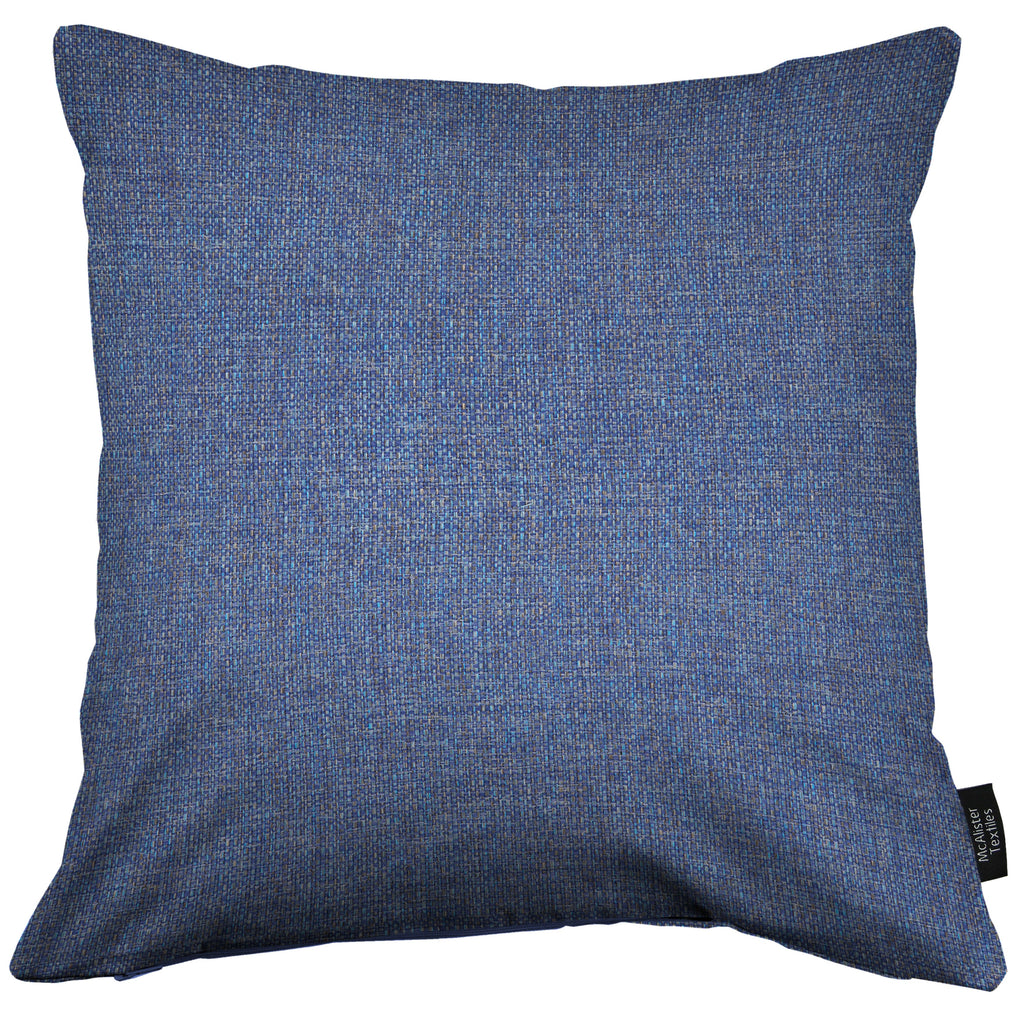 McAlister Textiles Roma Blue Woven Cushion Cushions and Covers 