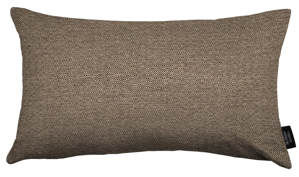 McAlister Textiles Roma Brown Woven Cushion Cushions and Covers 
