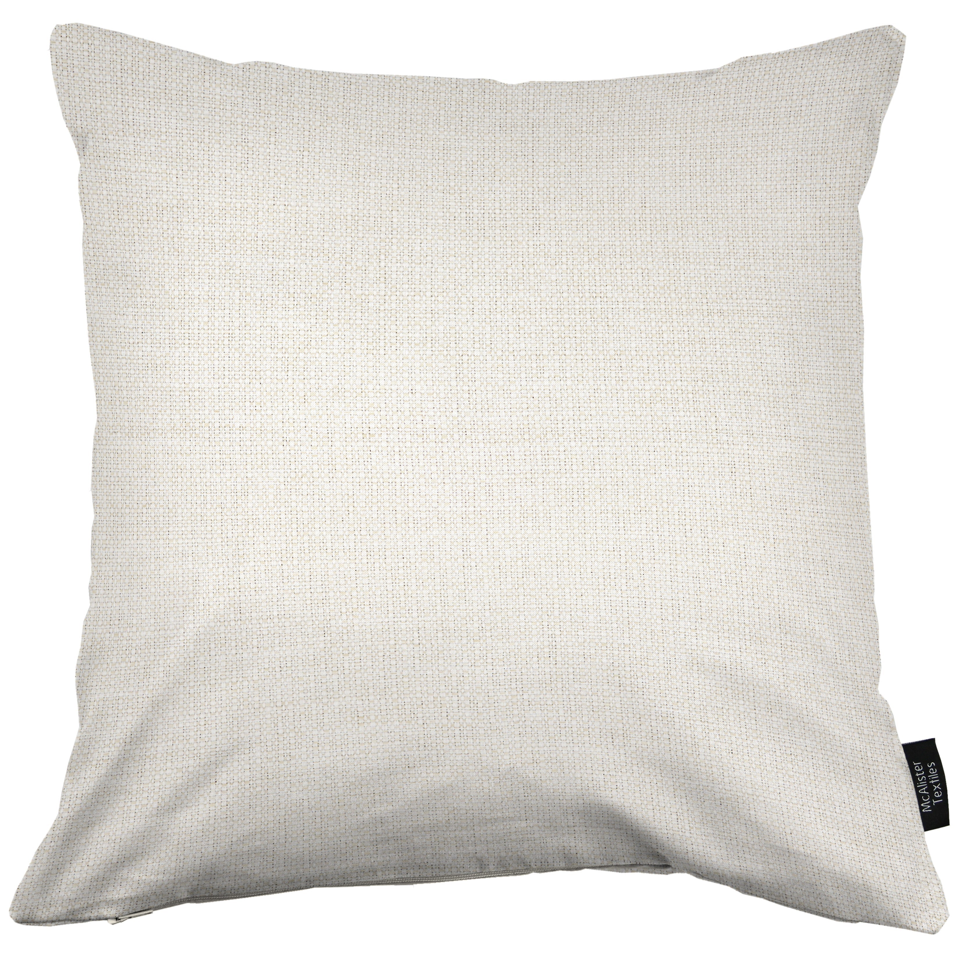 McAlister Textiles Roma Cream Woven Cushion Cushions and Covers 