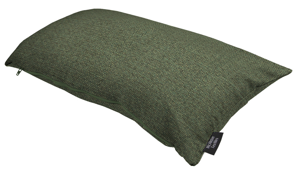 McAlister Textiles Roma Green Woven Cushion Cushions and Covers 