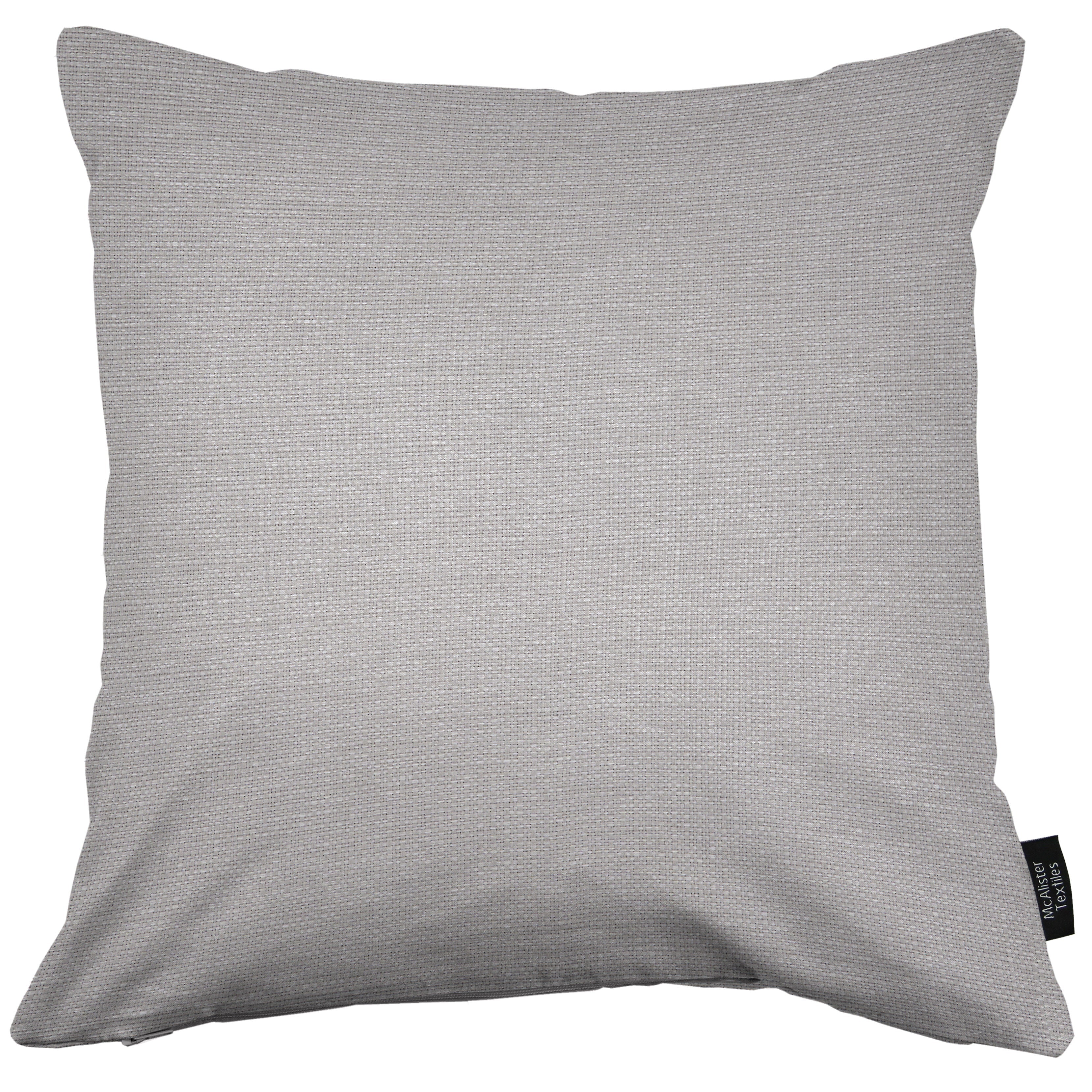 McAlister Textiles Roma Grey Woven Cushion Cushions and Covers 